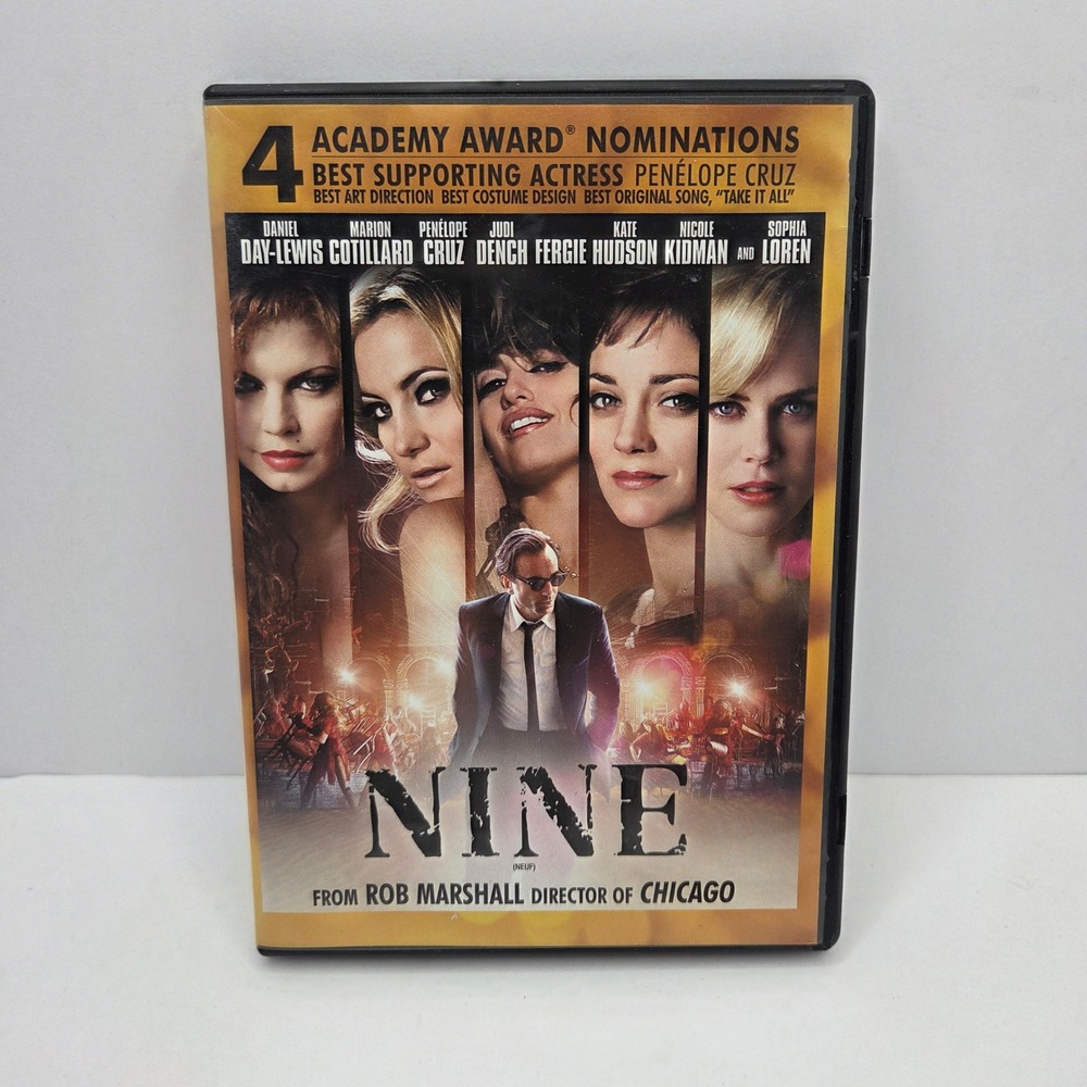 Nine DVD Musical Movie Rob Marshall Daniel Day-Lewis Nicole Kidman Widescreen